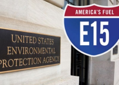 미국 정부가 여름철 운전시즌 동안에 에탄올 함량이 15%인 휘발유 혼합물 판매 확대를 승인했다.사진은 미국 환경보호청(EPA). 사진=미국 재생에너지협회(RFA)