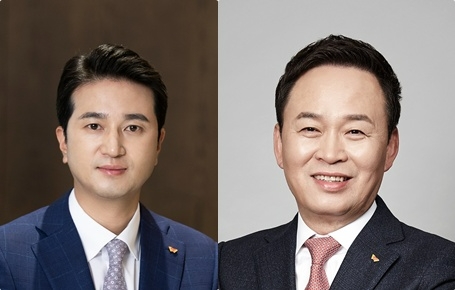 추형욱 SK이노베이션 대표이사(왼쪽)와 장용호 총괄사장. 사진=SK이노베이션
