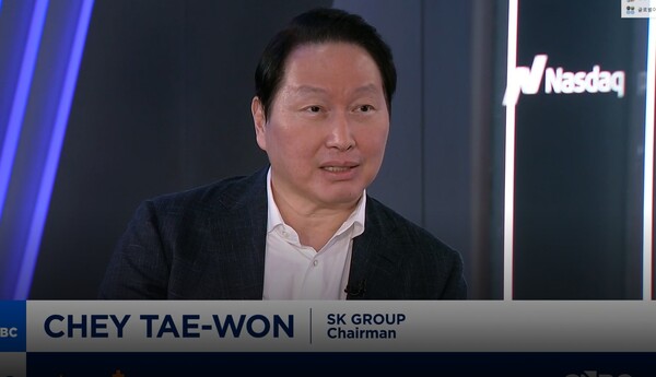 최태원 SK회장. 사진=CNBC 방송 캡쳐